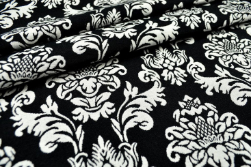 Dekostoff Jacquard - zweiseitig - Barock-Ornament 