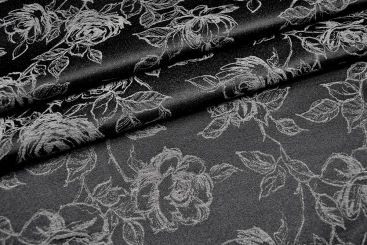 Jacquard Rosen - Schwarz/Anthrazit 