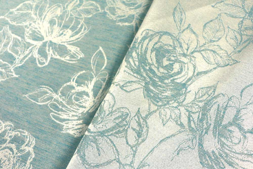 Jacquard Rosen - Creme/Türkis 
