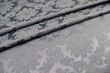 Jacquard-Dekostoff - Herzogin Victoria - Anthrazit 