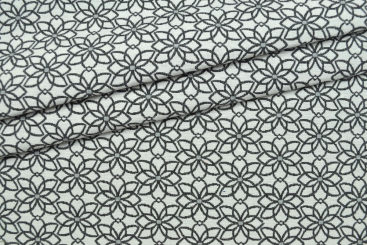 Jacquard-Dekostoff - Saint Lucia - Weiß 