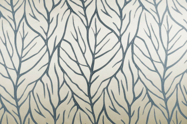 Dekostoff Jacquard - Leafs - Beige - 1,0 Meter 