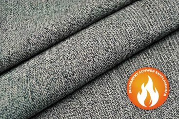 Melange-Jacquard - Trevira CS - Graciosa Grau 