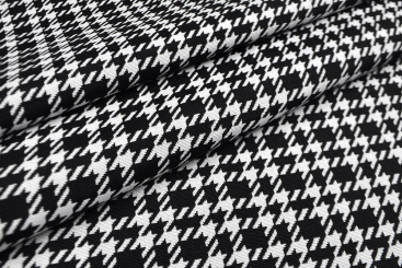 Jacquard-Dekostoff - Pepita Noir 