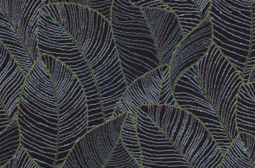 Gobelin Basic - Leaves - Nachtblau 