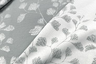 Dekostoff Jacquard beidseitig - Galicia - Grau 