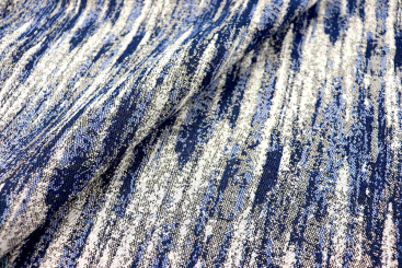 Gobelin Basic - Stripey - Jeansblau 