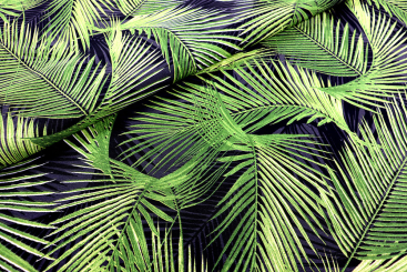 Dekostoff - Palmblätter 