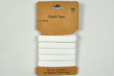 Elastik-Band 5 mm - 3 m - Weiß 
