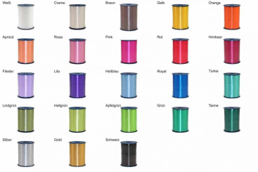 Ringelband Curly - matt - 5 mm, 500 m Rolle 