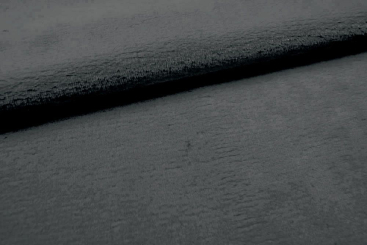 Kuschelfleece Deluxe - extra dick - Uni - Dunkelgrau - 1,0 Meter 