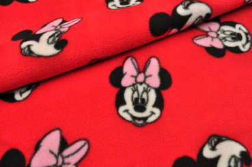 Fleece - Minnie Mouse© - Rot 
