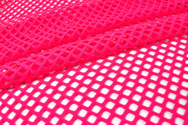 Netzstoff - Super-Elastik - Neon-Pink 