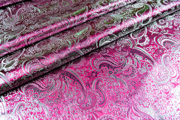 Brokat Maharadscha - Pink/Silber 