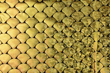 Tanzkleiderstoff Hologramm - Gold Mermaid 