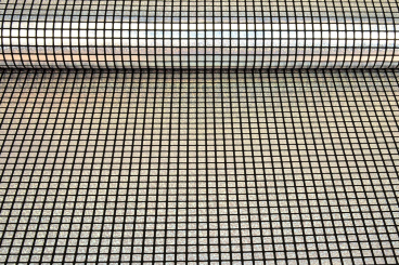 Tanzkleiderstoff Hologramm - Silver Squares 