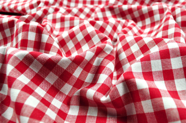 Vichy-Karo 5 mm - reine Baumwolle - Rot 