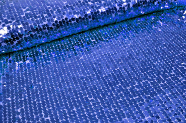 Pailletten-Stoff XL - Blau 