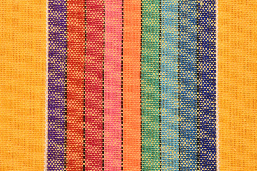 Kostüm- und Dekostoff - Streifen Multicolor - Gelb 
