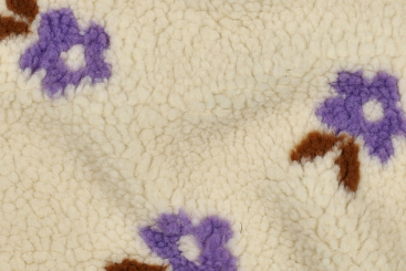 Sherpa Fleece - Violet Blossom 