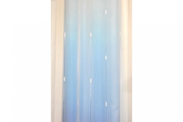 Scherli Borgholt - Weiß transparent - 300 cm hoch - Bleiband - 1,0 Meter 