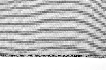 Gardinenstoff Modern Living - TwoTone - schwer entflammbar - Bleiband - 300 cm - Grau - 1,0 Meter 