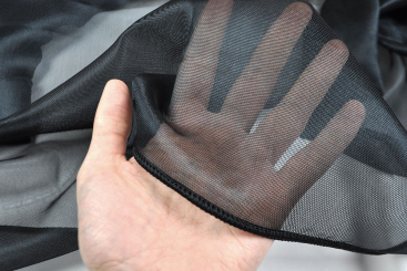 Moskitonetz-Meterware - Bleiband - 300 cm - Schwarz - 3,0 Meter 