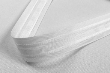 Gardinenband 3er-Falte - 2-fache Stoffmenge - 26 mm - Weiß 
