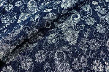 Jeans-Jacquard - Floral Paisley 