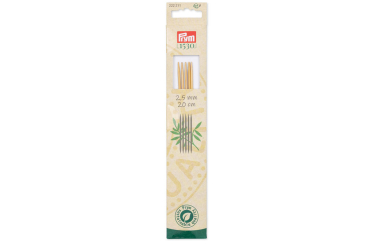 Strumpfstricknadeln Prym 20 cm - 2,5 mm Bambus 