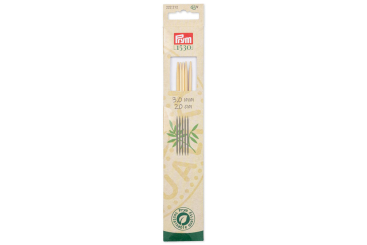 Strumpfstricknadeln Prym 20 cm - 3,0 mm Bambus 