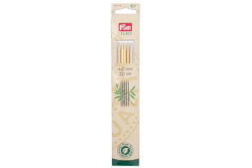 Strumpfstricknadeln Prym 20 cm - 4,0 mm Bambus 