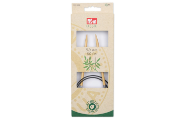 Rundstricknadeln Prym 80 cm - 5,0 mm Bambus 