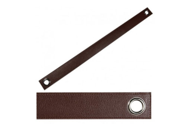 Lederband Raffhalter - 67 cm - Braun - C-Ware 