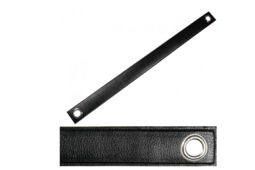 Lederband Raffhalter - 67 cm - Schwarz 