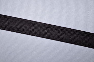 Elastikband 11 mm - meterweise - Schwarz 