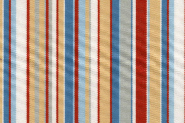 Markisen- und Outdoor-Stoff Spain Sun Multistreifen - Rot/Blau - 2,0 Meter 