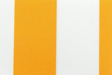 Markisenstoff 140 cm - Italy Sun - Blockstreifen - Gelb / Weiss - 1,0 Meter 