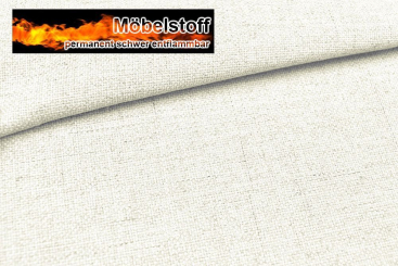 Möbelstoff Melange deluxe - permanent schwer entflammbar 