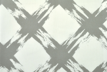 Outdoor-Stoff Cross-Art - Grau/Creme 