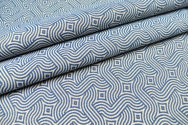 Outdoor-Stoff Gobelin - Monterrey - Blau 