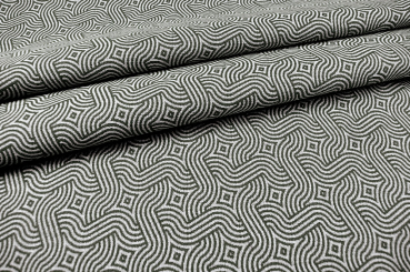 Outdoor-Stoff Gobelin - Monterrey - Grau/Creme 