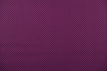 Patchwork-Stoff Léger - Small Dots - Lila/Weiß - 3,0 Meter 