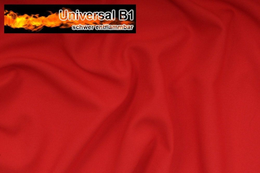 Universal Stoff B1 - schwer entflammbar - Rot - 2,0 Meter 
