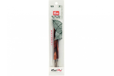 Rundstricknadelspitzen Prym 12,8 cm - 5,5 mm Farbig lang Natural 