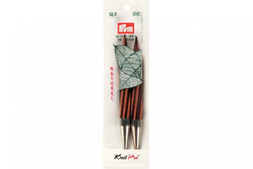 Rundstricknadelspitzen Prym 12,8 cm - 12,0 mm Farbig lang Natural 