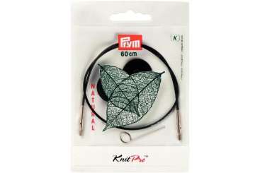 Seil und Zubehör für Rundstricknadel Prym 60 cm Natural 