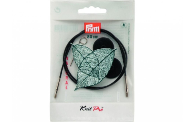 Seil und Zubehör für Rundstricknadel Prym 80 cm Natural 
