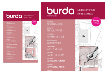 Seidenpapier - Packung mit 5 Blatt à 150 x 110 cm 