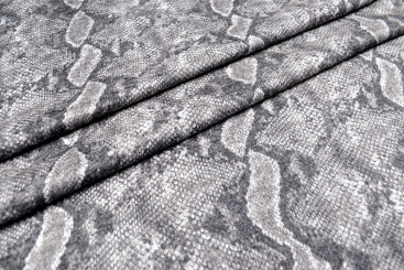 Stretch-Stoff Angora Feeling - Grey Snake 